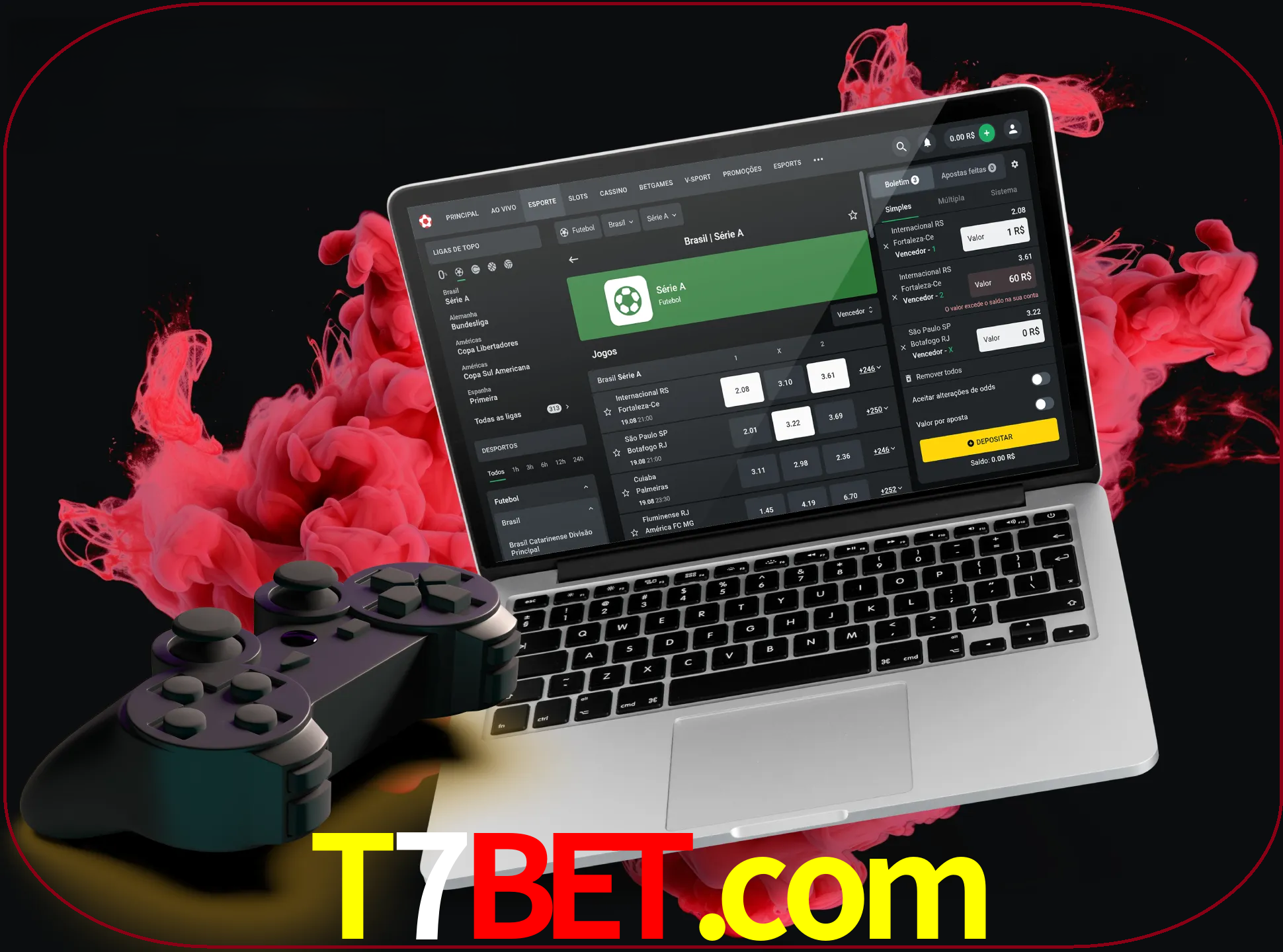 Visite a secção especial de jogos de vídeo em t7bet para descobrir em que jogos pode apostar e ganhar muito dinheiro.