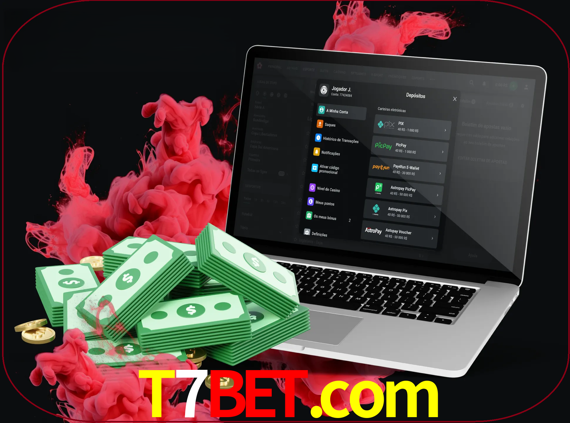 Para efetuar um depósito na sua conta t7bet, basta escolher o método de depósito e especificar o montante.