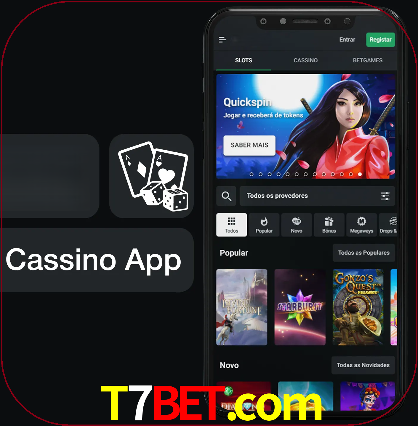 Jogue jogos de cassino e ganhe.