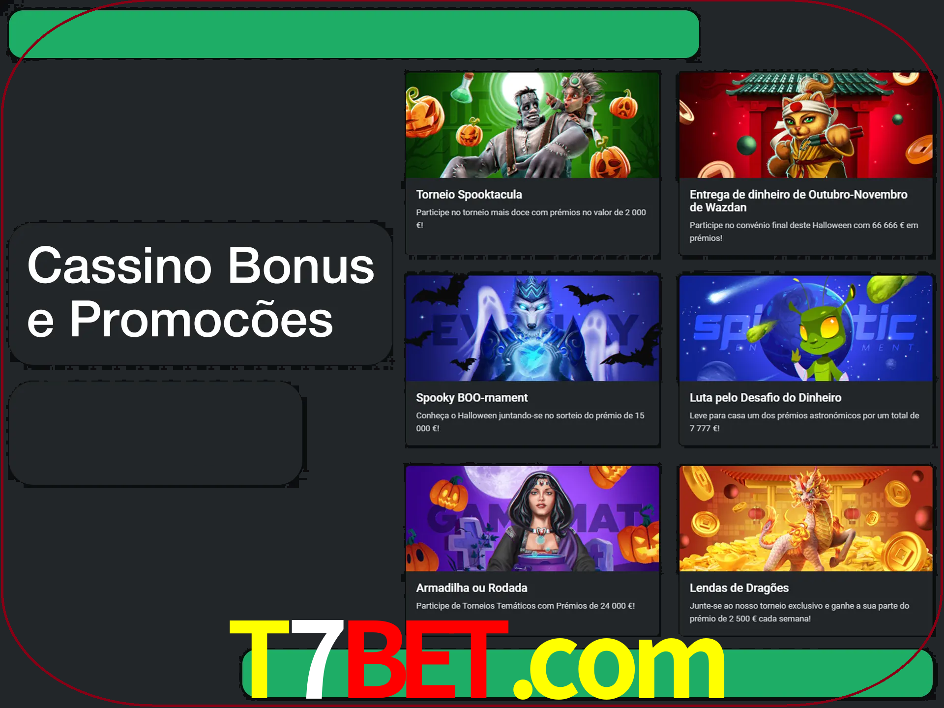 Verifique se há novos bônus de cassino para reivindicar.
