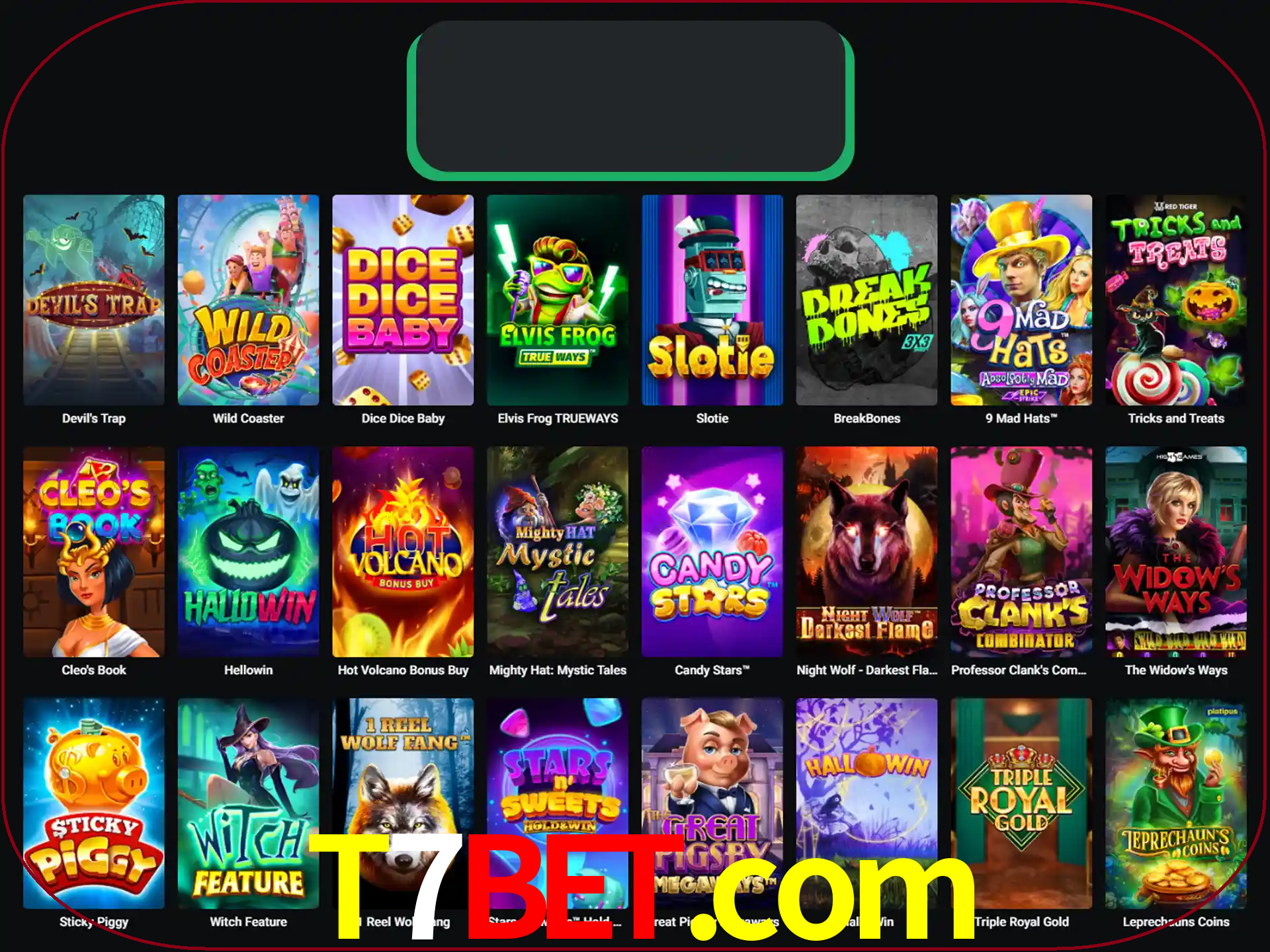 Procure por seus amados jogos de slot.