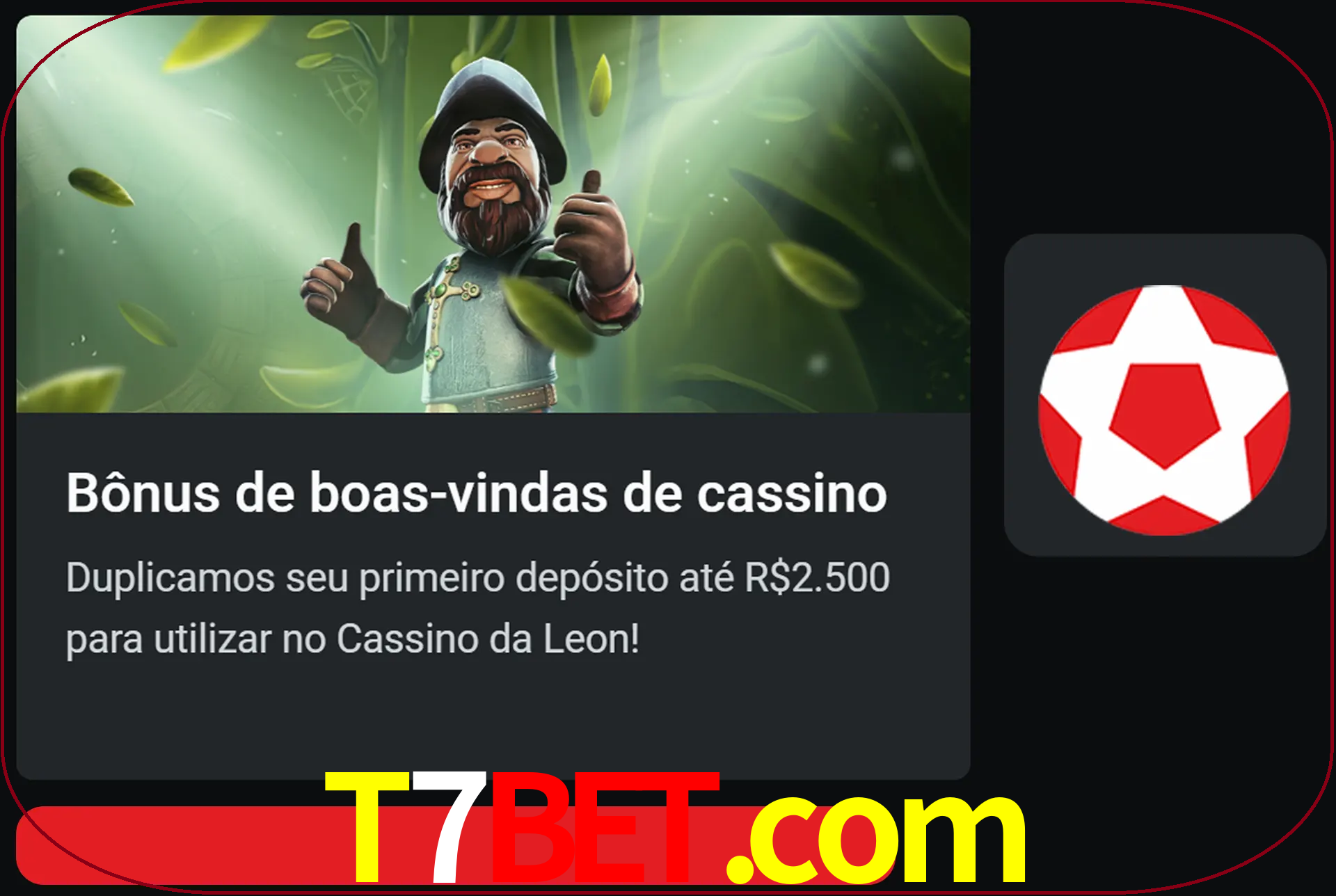 Receba seu dinheiro do bônus de boas-vindas após o primeiro depósito.